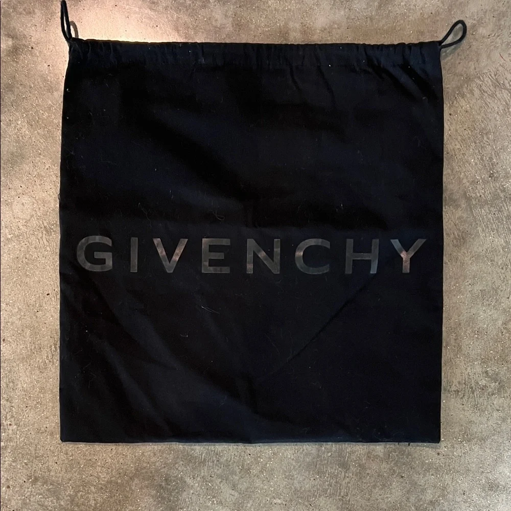 Authentic Givenchy Black Logo Drawstring Dust Bag for Men